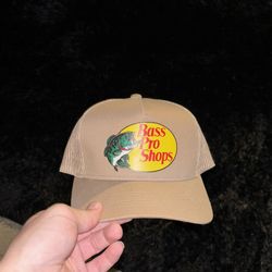 Tan Bass Pro Shop Adjustable Baseball Cap, Brand New Quality
