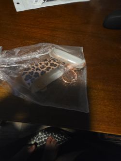Leopard print Apple earbuds case