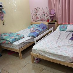 2 Twin Bed Frame (just Frames, No Mattress) On Sale 