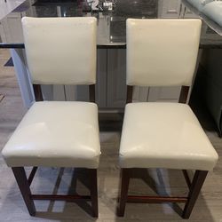 FREE!  Two (2) 24” Tan Color Counter Height Stools