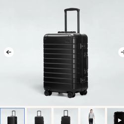 Brand New In Box Unopened AWAY BLACK METAL SUITCASE BRAND NEW IN BOX 