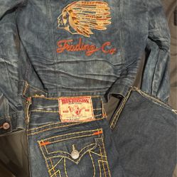 True Religion Jean jacket Set 