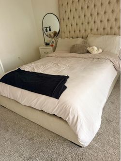 New queen headboard and bed frame
