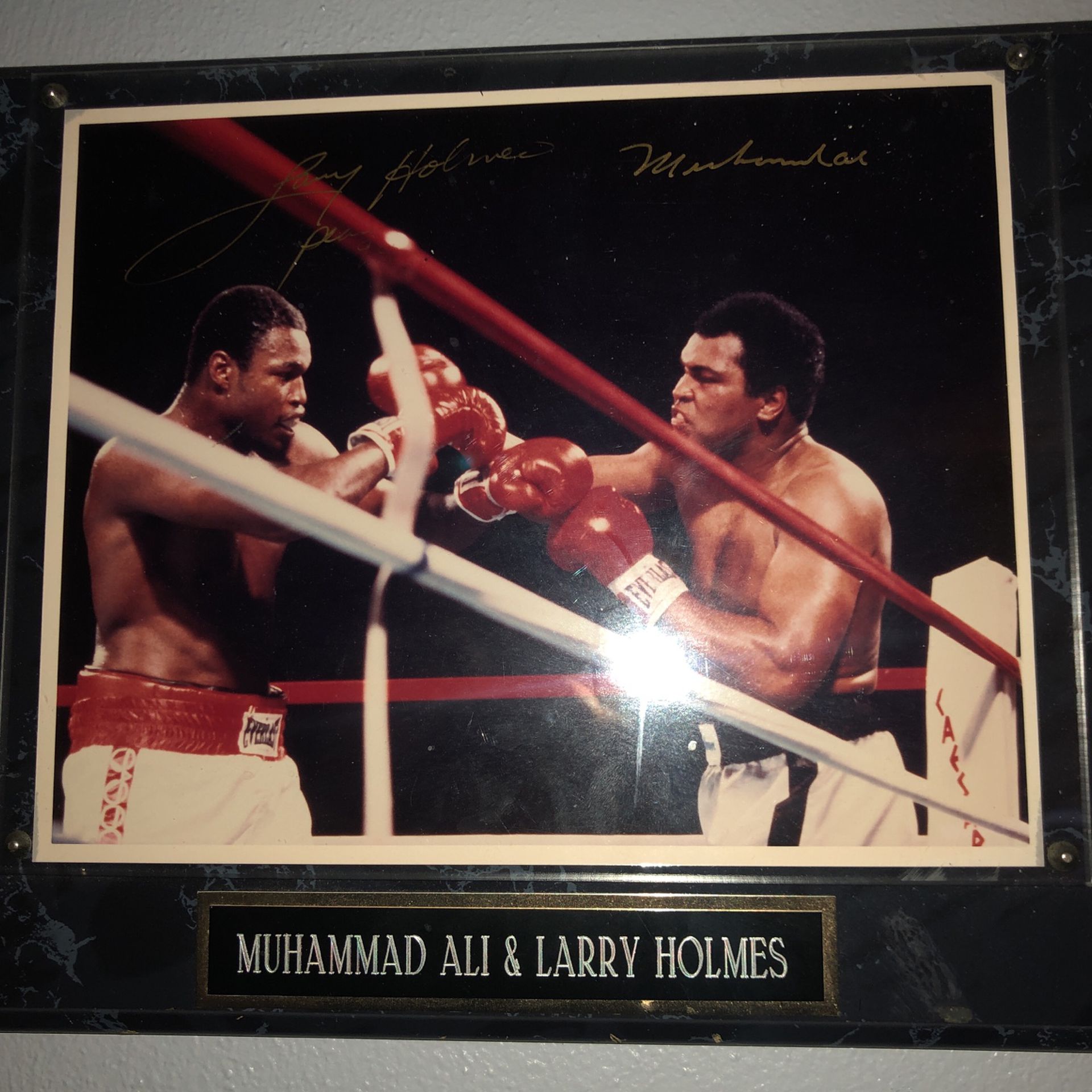 Muhammad Ali/Larry Holmes Signed Photo