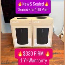 🔥 SONOS ERA 100 PAIR (2X) 🔥 NEW 1 YR WARRANTY 🔥 $330 🔥