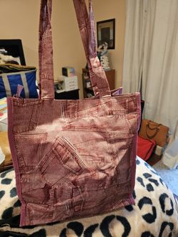 Jean Tote Pink Unique! 