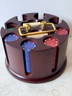 Lazy Susan Poker Chip Holders/ spinning chip caddies.
