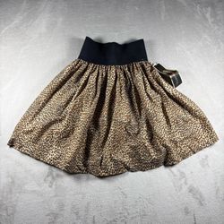 Vintage 80s Extravaganza Women’s Size S Leopard Print Maxi Skirt NWT USA #3D