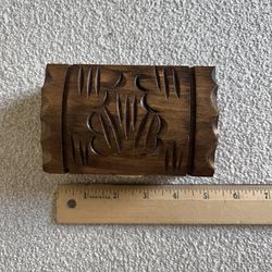 Small Hand carved Trinket Chest From Turkey 