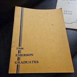 Old Emerson school yearbooks 1947/1950like new condition