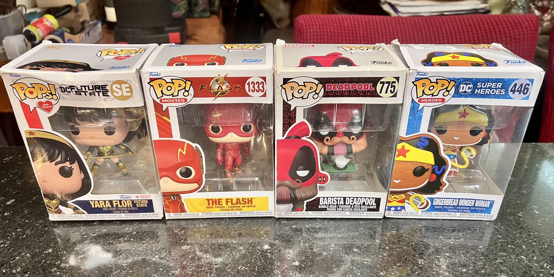 lot Of Four Funko Pops