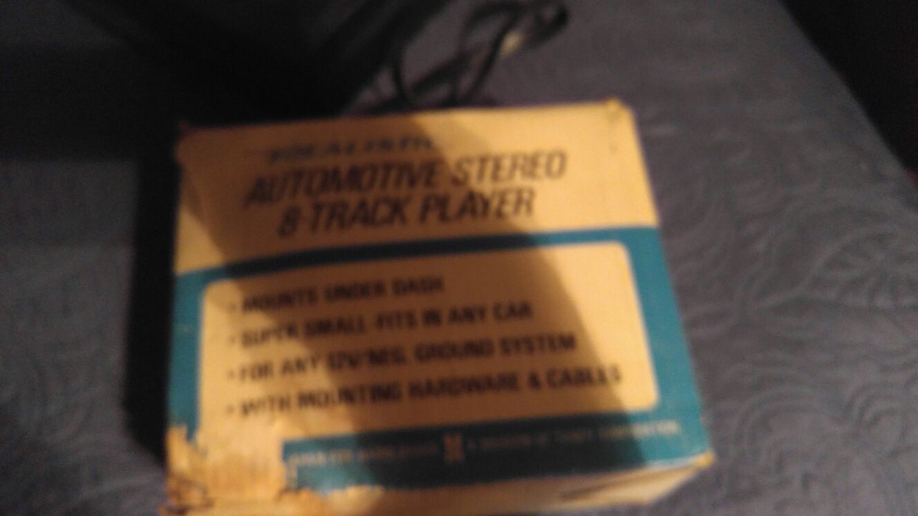 Realistic 8 track tape player,sill in box brandnew