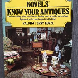 Kovels’ Know Your Antiques, bestselling reference book on antiques, 365 pages 300+ photos, 1981, new condition, hardcover
