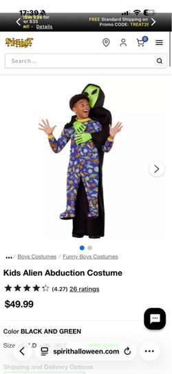 Kids Alien Abduction Halloween Costume