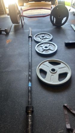 Steel Barbells and Olympic Bar