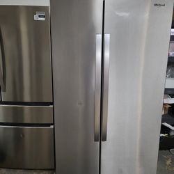 Whirlpool 25cu Ft Stainless Steel Side By Side Refrigerator 