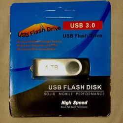 1 TB USB 3.0 Flash Disk Drive  Thumb Jump Drive -  New