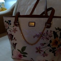 Calvin Klein Floral Handbag/Tote/Shoulder Bag