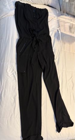 Cache size SMALL sleeveless black romper loose pants fit