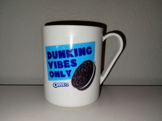 OREO COOKIE "Dunking Vibes Only" White Plastic Mug 2022