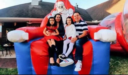 JUMBO SANTA CLAUSE JUMPER BRAND NEW IN BOX  WITH BLOWER 