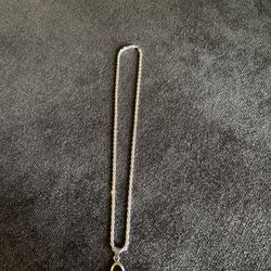 Sterling Silver And Onyx Sterling Pendant 