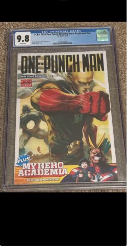 One Punch Man CGC 9.8 FCBD (1st Appearance in Comics) 2016 comic book
