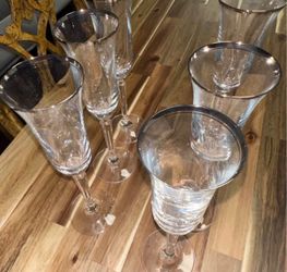 Mikasa platinum rim flutes