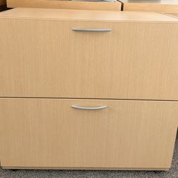 Maple 2 Drawer File Cabinet