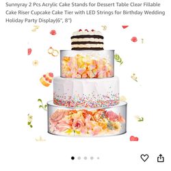 Acrylic Cake Stands 