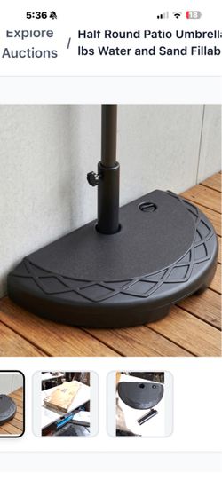 Half round umbrella stand