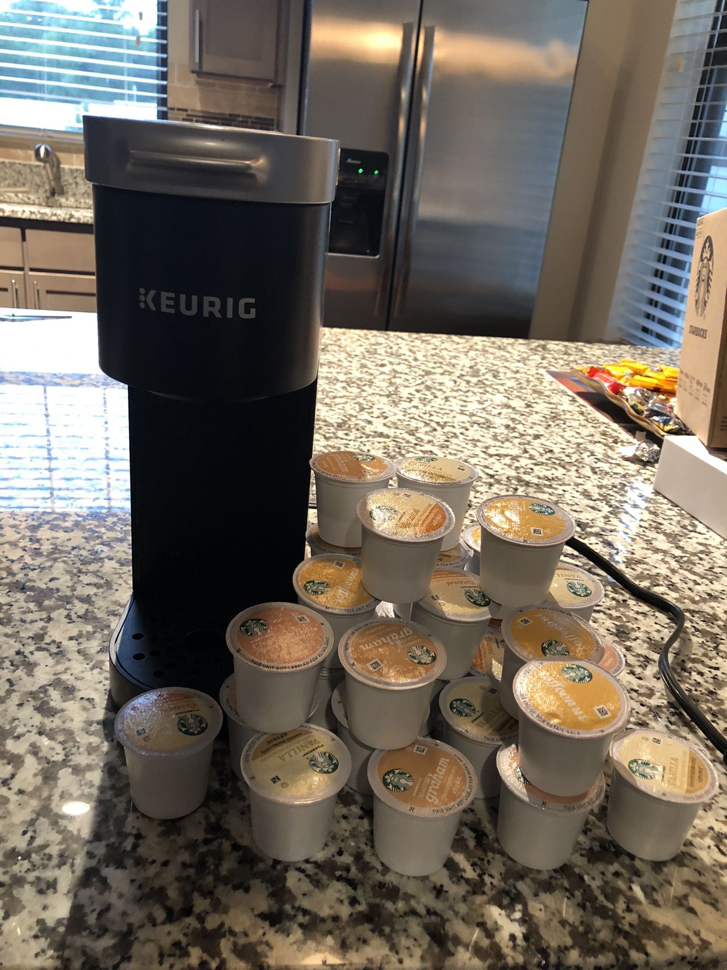 Keurig with 30 Starbucks variety coffee cups