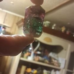  watermelon tourmaline crystal. 