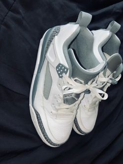 Jordan 3s white and grey sneakers