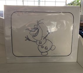 Olaf Disney sketch original contemporary art