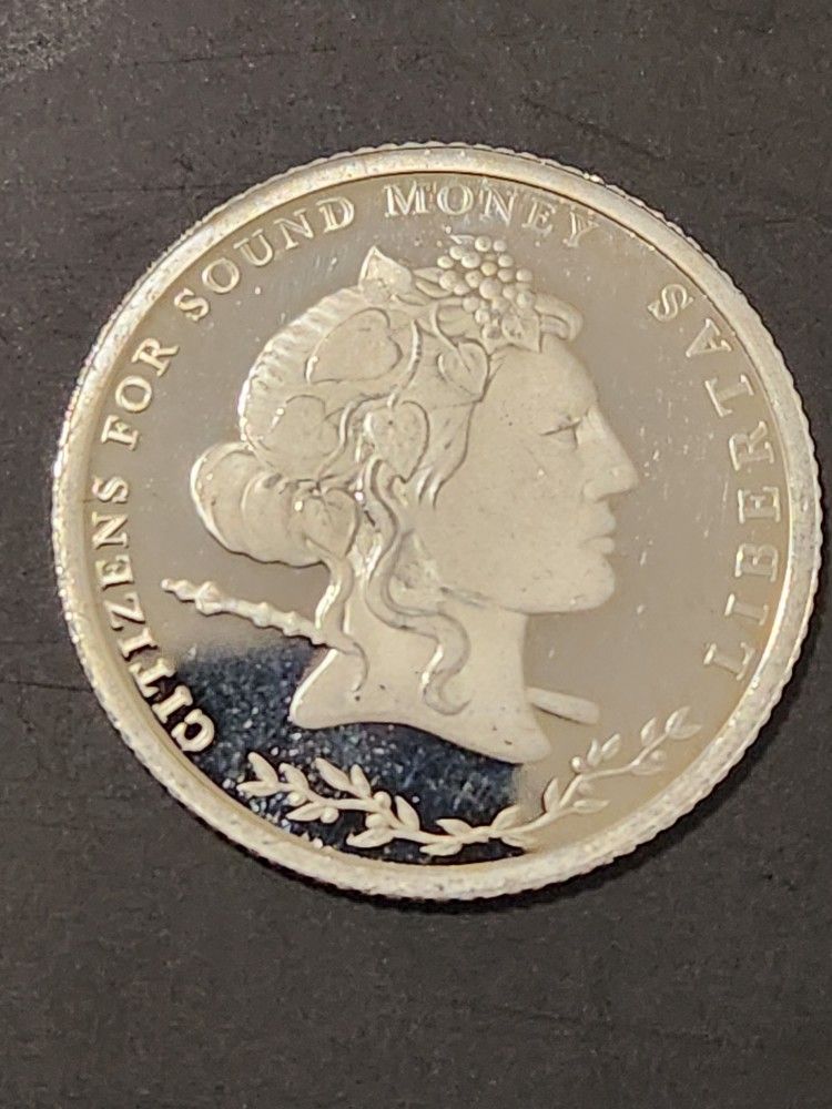 1/5 OZ PUR SILVER Citizens For Sound Money