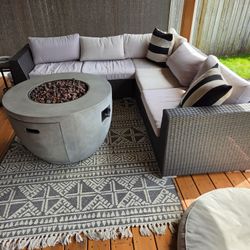 Outdoor Sectional And Chair