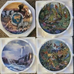 4 Collectors Plates Van Hygan & Smythe
