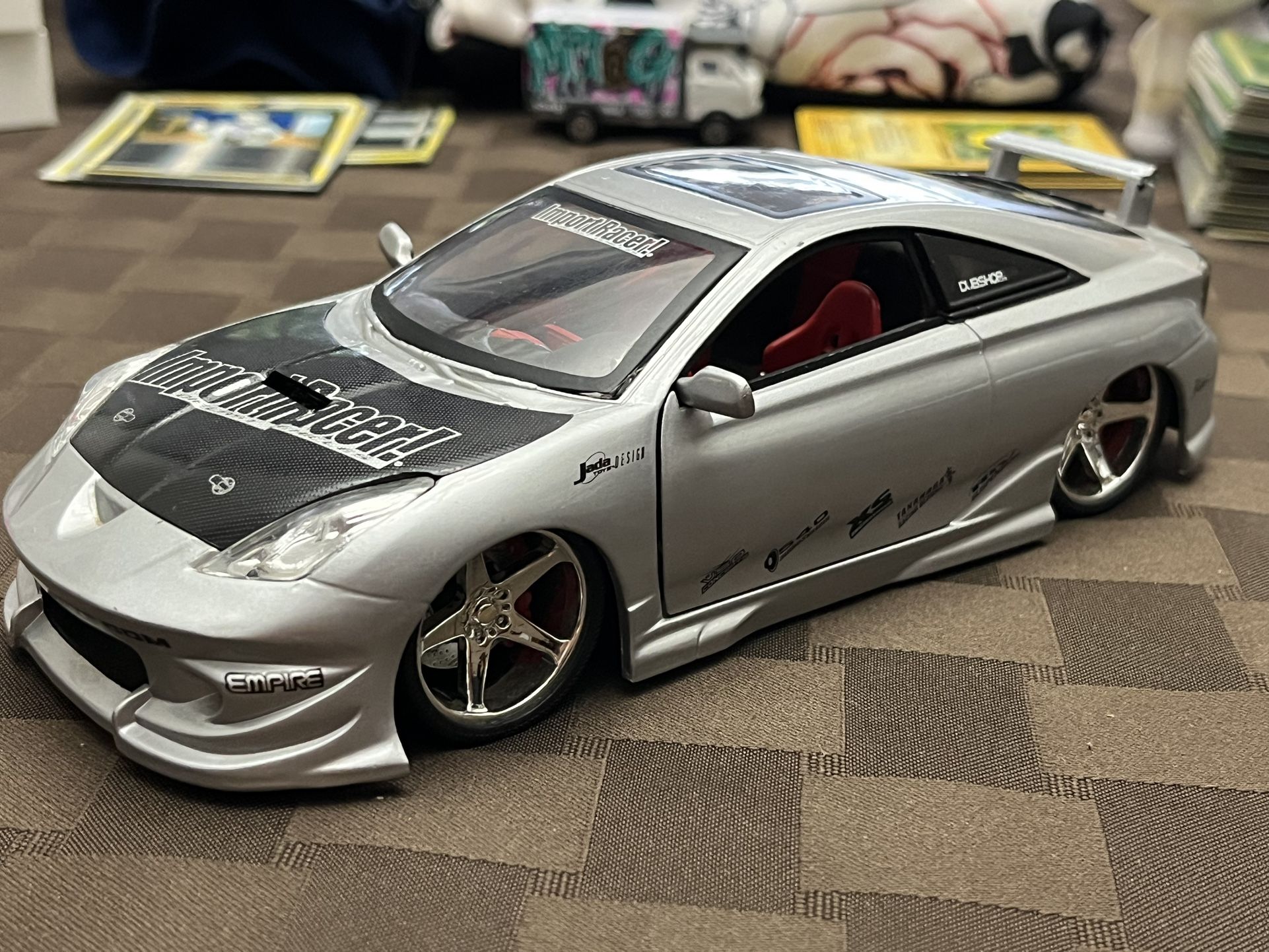 JADA TOYS TOYOTA CELICA IMPORT RACERS 1:24 scale SILVER LOOSE rare
