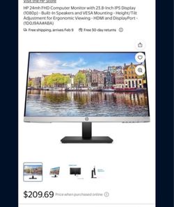 24 Inch HP desktop
