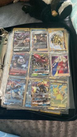 2 pages of Pokémon cards