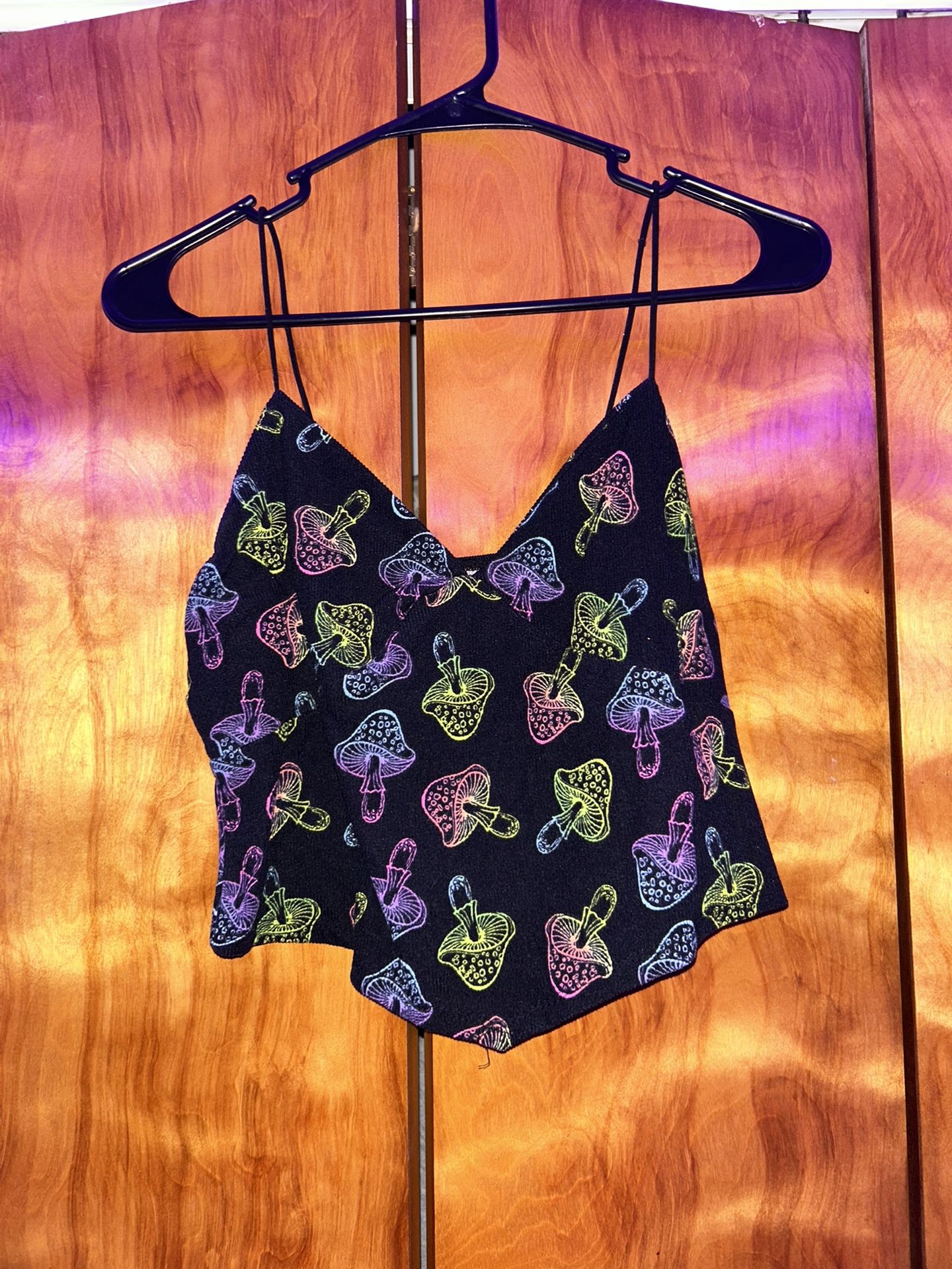 Mushroom Cropped Top (Large)