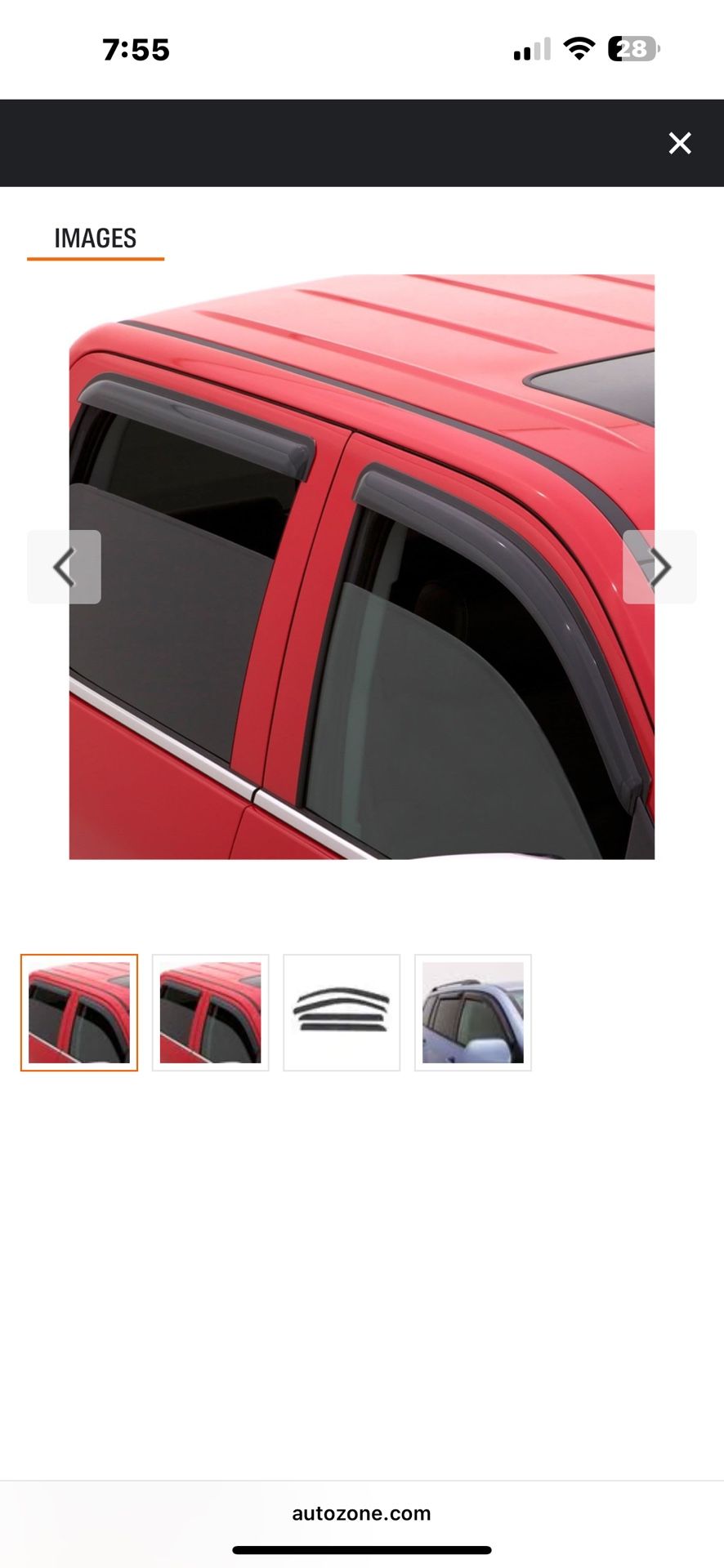 Vent Visor For 09-14 Super Crew F150