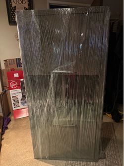 Brand New Modern Gray TV Stand / Entertainment Center – Great Condition