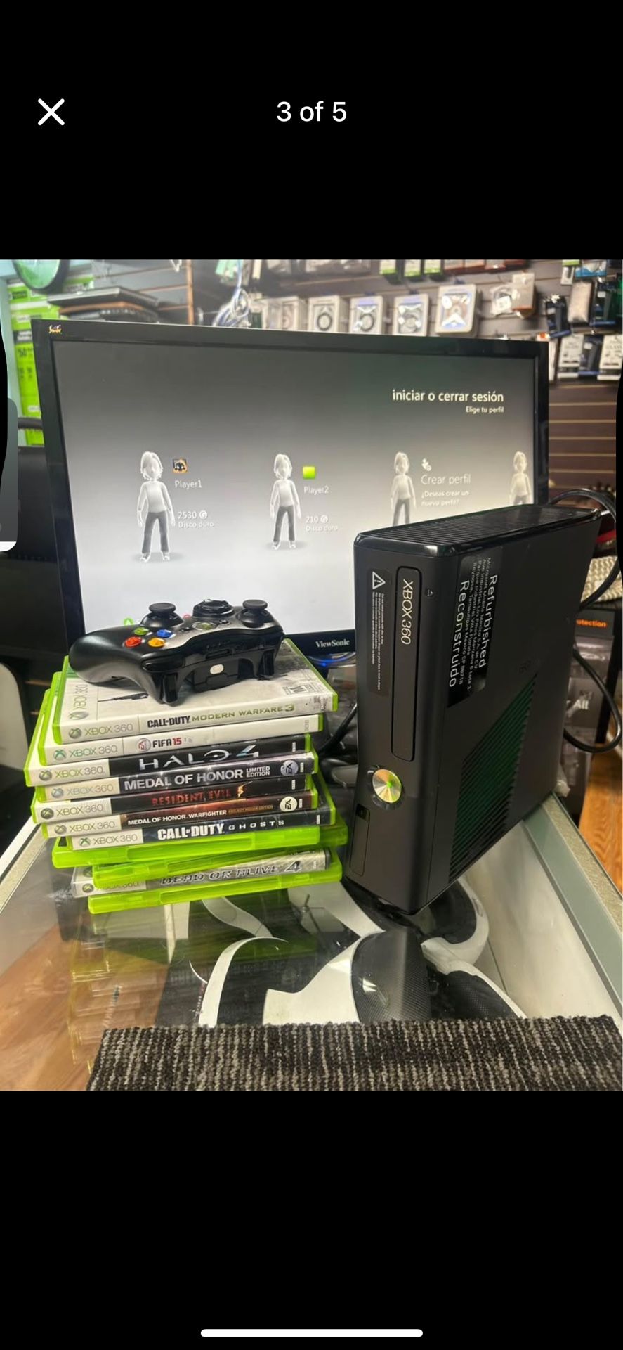 Xbox 360 Pro Bundle – 11 Games + 1 Controller – Great Condition