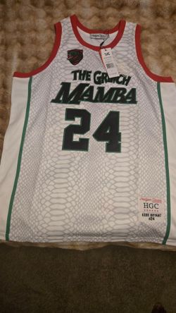 Headgear Classics Kobe Bryant Grinch Mamba #24 Jersey
