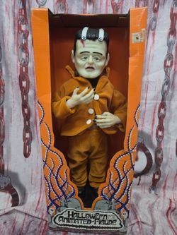 Halloween Motionette Frankenstein Animated Figure 1994 JC Products Works Wt Box