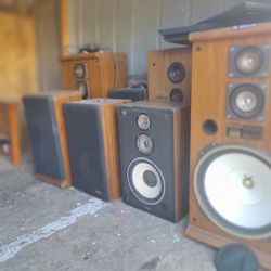 Pioneer and Fisher Speakers