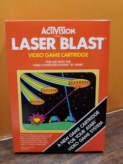 Atari 2600 laser blast video game CIB
