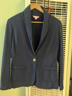 Lilly Pulitzer Navy Blue Blazer Jacket